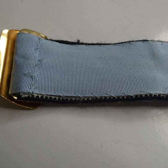 Vintage Handmade Belt Hippie Boho Rainbow Sun Clouds Sky Needlepoint Metal - Picture 8 of 9